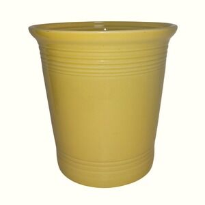Fiesta Yellow Utensil Crock Canister 8" Large Homer Laughlin HLC USA  no lid